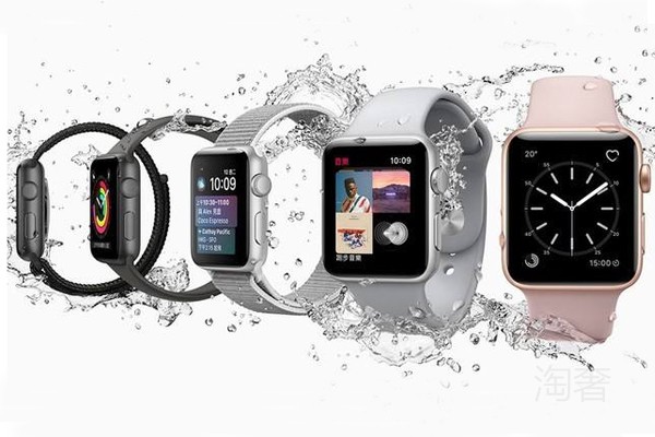 颜色及款式不同的Apple Watch